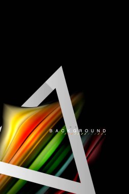 Sıvı sıvı metalik tarzı çizgi şeklinde Holografik dizayn renkleri