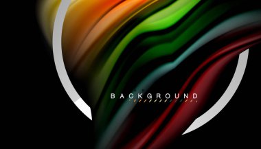 Sıvı sıvı metalik tarzı çizgi şeklinde Holografik dizayn renkleri