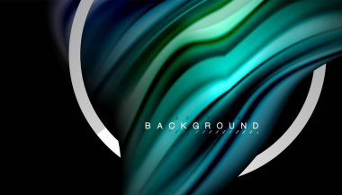 Sıvı sıvı metalik tarzı çizgi şeklinde Holografik dizayn renkleri