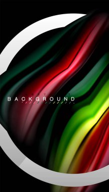 Sıvı sıvı metalik tarzı çizgi şeklinde Holografik dizayn renkleri