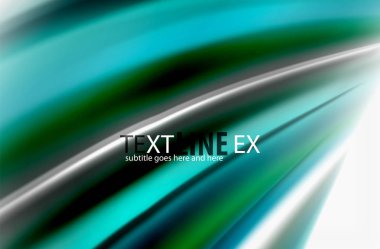 Gökkuşağı rengi dalgalar, bulanık vektör arka plan