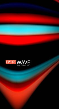 Renk dalga satırları arka plan bulanıklık