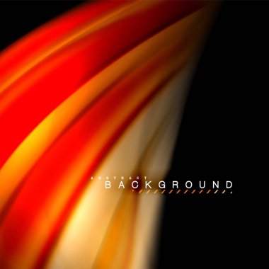 Sıvı karıştırma renkler dalga arka plan tasarlamak vektör. Renkli örgü dalgalar