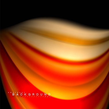 Sıvı karıştırma renkler dalga arka plan tasarlamak vektör. Renkli örgü dalgalar. Vektör çizim