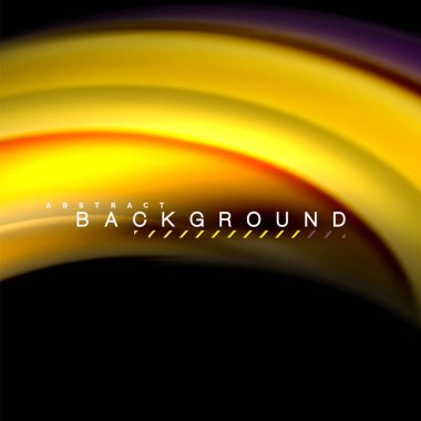 Sıvı karıştırma renkler dalga arka plan tasarlamak vektör. Renkli örgü dalgalar