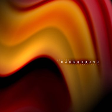 Sıvı karıştırma renkler dalga arka plan tasarlamak vektör. Renkli örgü dalgalar