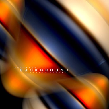 Sıvı karıştırma renkler dalga arka plan tasarlamak vektör. Renkli örgü dalgalar