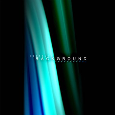 Sıvı karıştırma renkler dalga arka plan tasarlamak vektör. Renkli örgü dalgalar