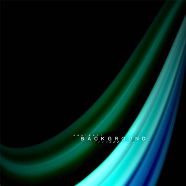 Sıvı karıştırma renkler dalga arka plan tasarlamak vektör. Renkli örgü dalgalar