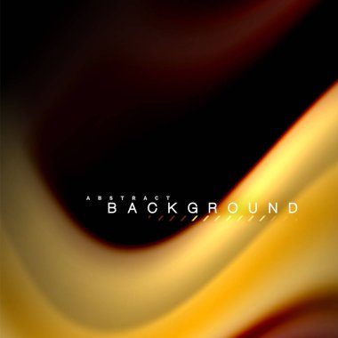 Sıvı karıştırma renkler dalga arka plan tasarlamak vektör. Renkli örgü dalgalar