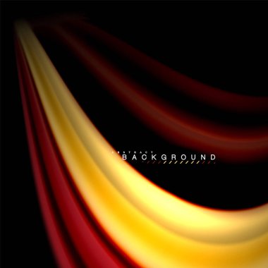 Sıvı karıştırma renkler dalga arka plan tasarlamak vektör. Renkli örgü dalgalar