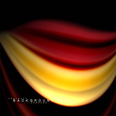 Sıvı karıştırma renkler dalga arka plan tasarlamak vektör. Renkli örgü dalgalar