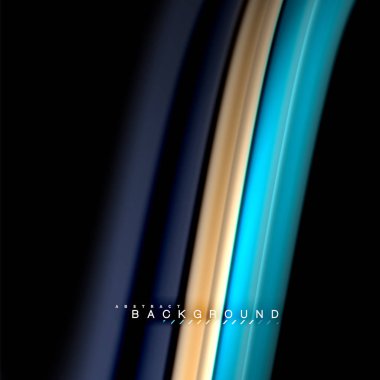 Sıvı karıştırma renkler dalga arka plan tasarlamak vektör. Renkli örgü dalgalar