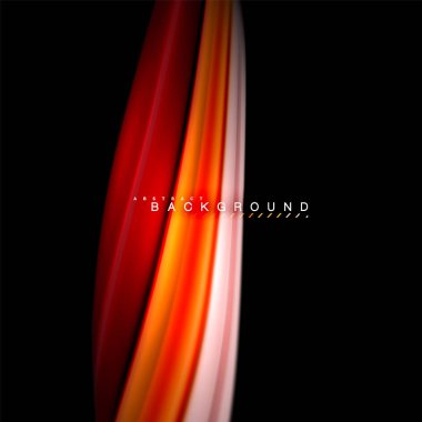 Sıvı karıştırma renkler dalga arka plan tasarlamak vektör. Renkli örgü dalgalar