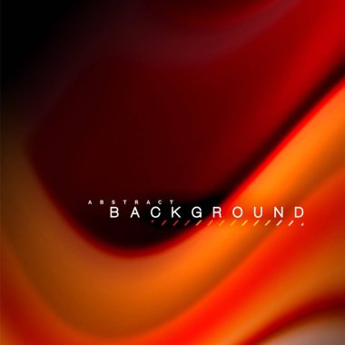 Sıvı karıştırma renkler dalga arka plan tasarlamak vektör. Renkli örgü dalgalar