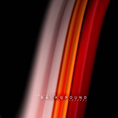 Sıvı karıştırma renkler dalga arka plan tasarlamak vektör. Renkli örgü dalgalar