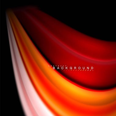 Sıvı karıştırma renkler dalga arka plan tasarlamak vektör. Renkli örgü dalgalar