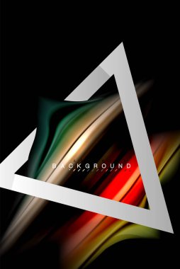 Sıvı sıvı metalik tarzı çizgi şeklinde Holografik dizayn renkleri