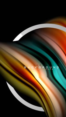 Sıvı sıvı metalik tarzı çizgi şeklinde Holografik dizayn renkleri