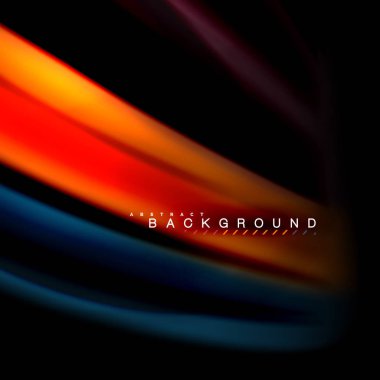 Sıvı karıştırma renkler dalga arka plan tasarlamak vektör. Renkli örgü dalgalar. Vektör çizim