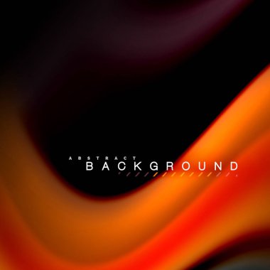 Sıvı karıştırma renkler dalga arka plan tasarlamak vektör. Renkli örgü dalgalar