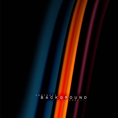 Sıvı karıştırma renkler dalga arka plan tasarlamak vektör. Renkli örgü dalgalar