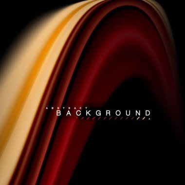 Sıvı karıştırma renkler dalga arka plan tasarlamak vektör. Renkli örgü dalgalar