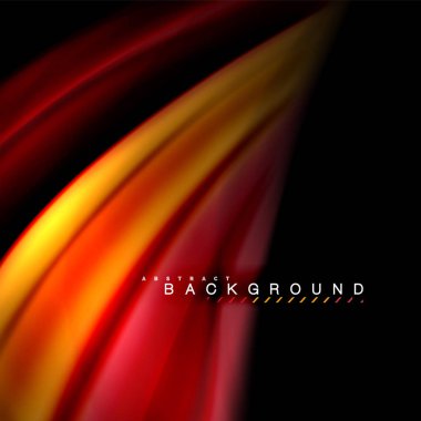 Sıvı karıştırma renkler dalga arka plan tasarlamak vektör. Renkli örgü dalgalar