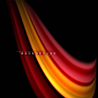 Sıvı karıştırma renkler dalga arka plan tasarlamak vektör. Renkli örgü dalgalar