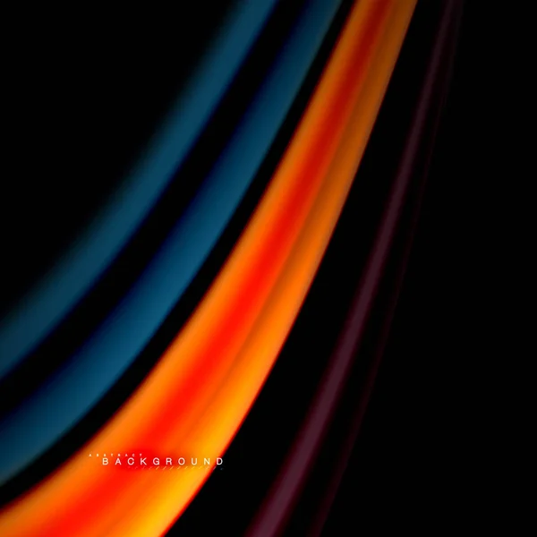 Fluid Mischen von Farben Vektor Welle abstrakten Hintergrund-Design. bunte Mesh-Wellen — Stockvektor