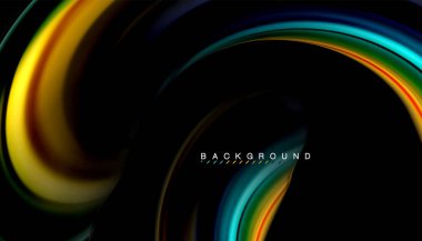 Sıvı vektör dalga arka plan renkleri karıştırma