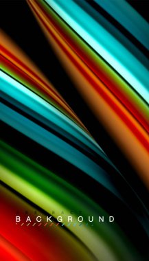 Sıvı vektör dalga arka plan renkleri karıştırma