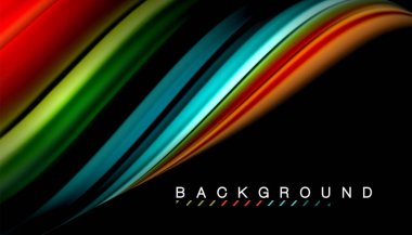 Sıvı vektör dalga arka plan renkleri karıştırma