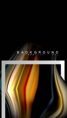 Sıvı sıvı metalik tarzı çizgi şeklinde Holografik dizayn renkleri