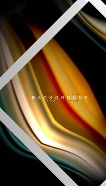 Sıvı sıvı metalik tarzı çizgi şeklinde Holografik dizayn renkleri