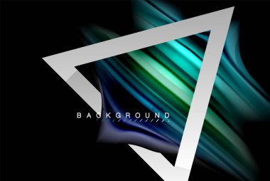 Sıvı sıvı metalik tarzı çizgi şeklinde Holografik dizayn renkleri