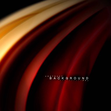 Sıvı karıştırma renkler dalga arka plan tasarlamak vektör. Renkli örgü dalgalar