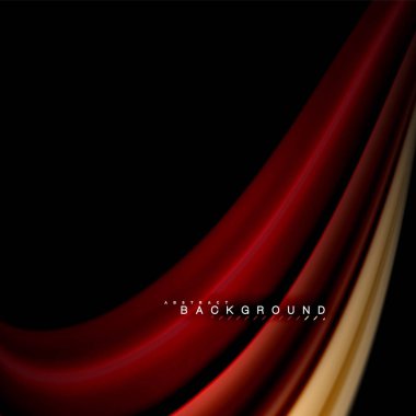 Sıvı karıştırma renkler dalga arka plan tasarlamak vektör. Renkli örgü dalgalar