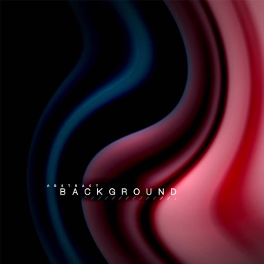 Sıvı karıştırma renkler dalga arka plan tasarlamak vektör. Renkli örgü dalgalar