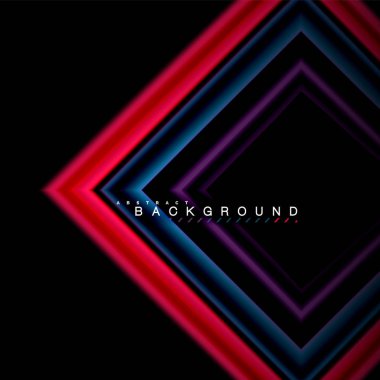 Sıvı çok renkli çizgilerle oluşturulan geometrik şekiller