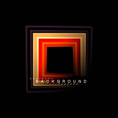 Sıvı çok renkli çizgilerle oluşturulan geometrik şekiller