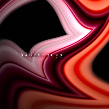 Sıvı çok renkli çizgilerle oluşturulan geometrik şekiller