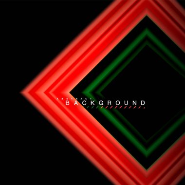 Sıvı çok renkli çizgilerle oluşturulan geometrik şekiller