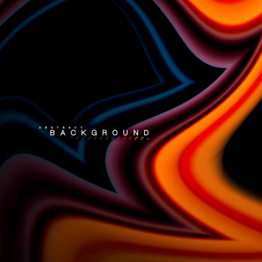 Sıvı çok renkli çizgilerle oluşturulan geometrik şekiller