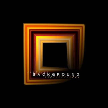 Sıvı çok renkli çizgilerle oluşturulan geometrik şekiller