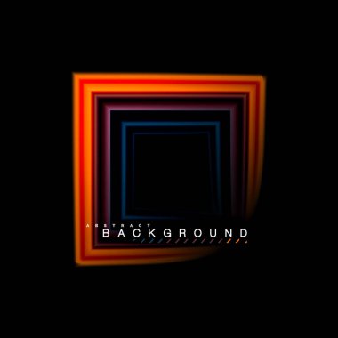 Sıvı çok renkli çizgilerle oluşturulan geometrik şekiller