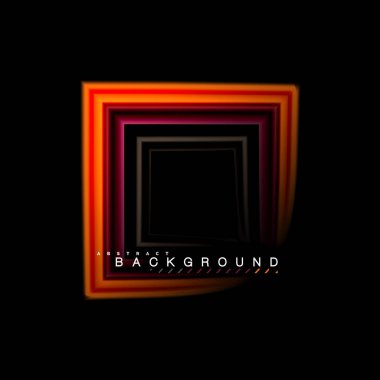 Sıvı çok renkli çizgilerle oluşturulan geometrik şekiller