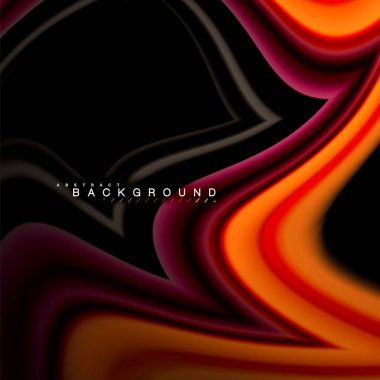 Sıvı çok renkli çizgilerle oluşturulan geometrik şekiller