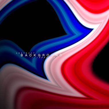 Sıvı çok renkli çizgilerle oluşturulan geometrik şekiller