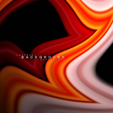 Sıvı çok renkli çizgilerle oluşturulan geometrik şekiller